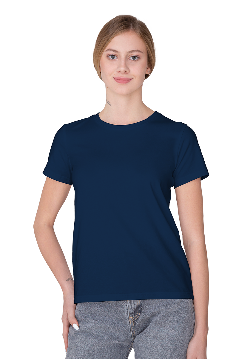 Женская футболка премиум индиго