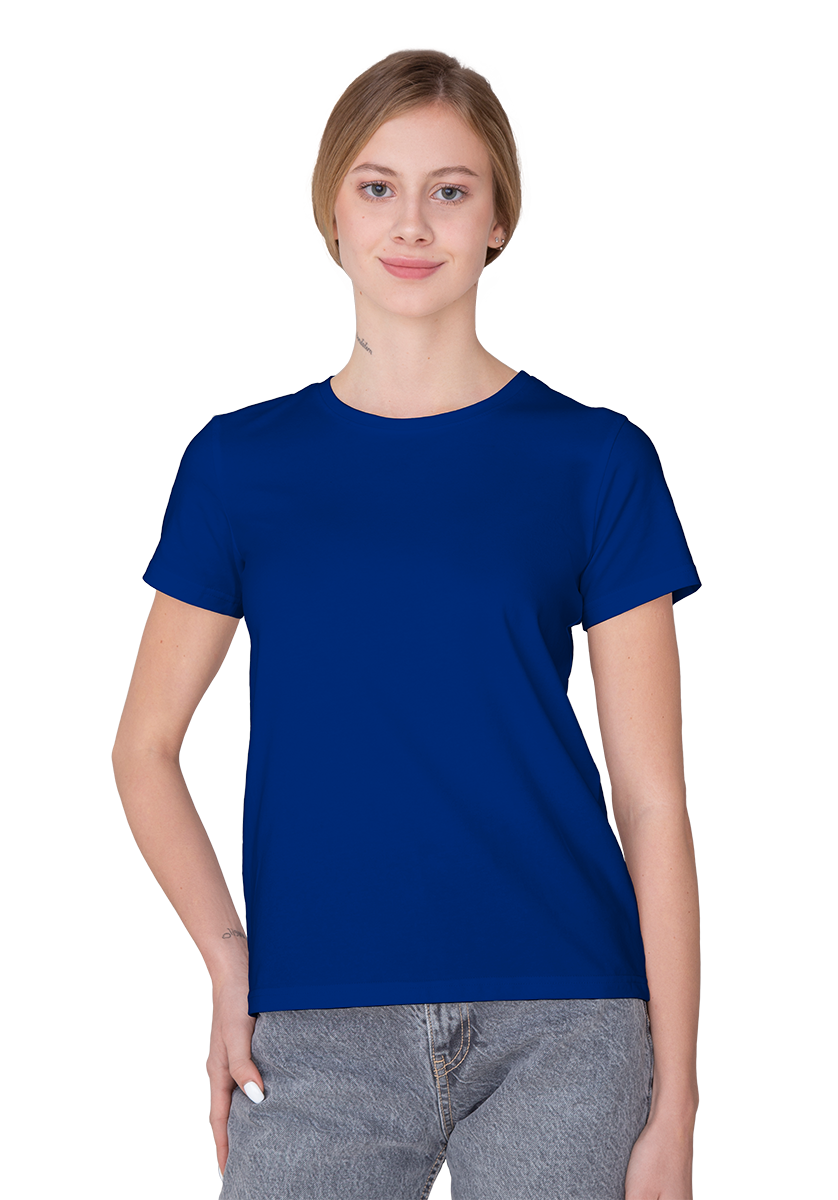 Женская футболка премиум синяя