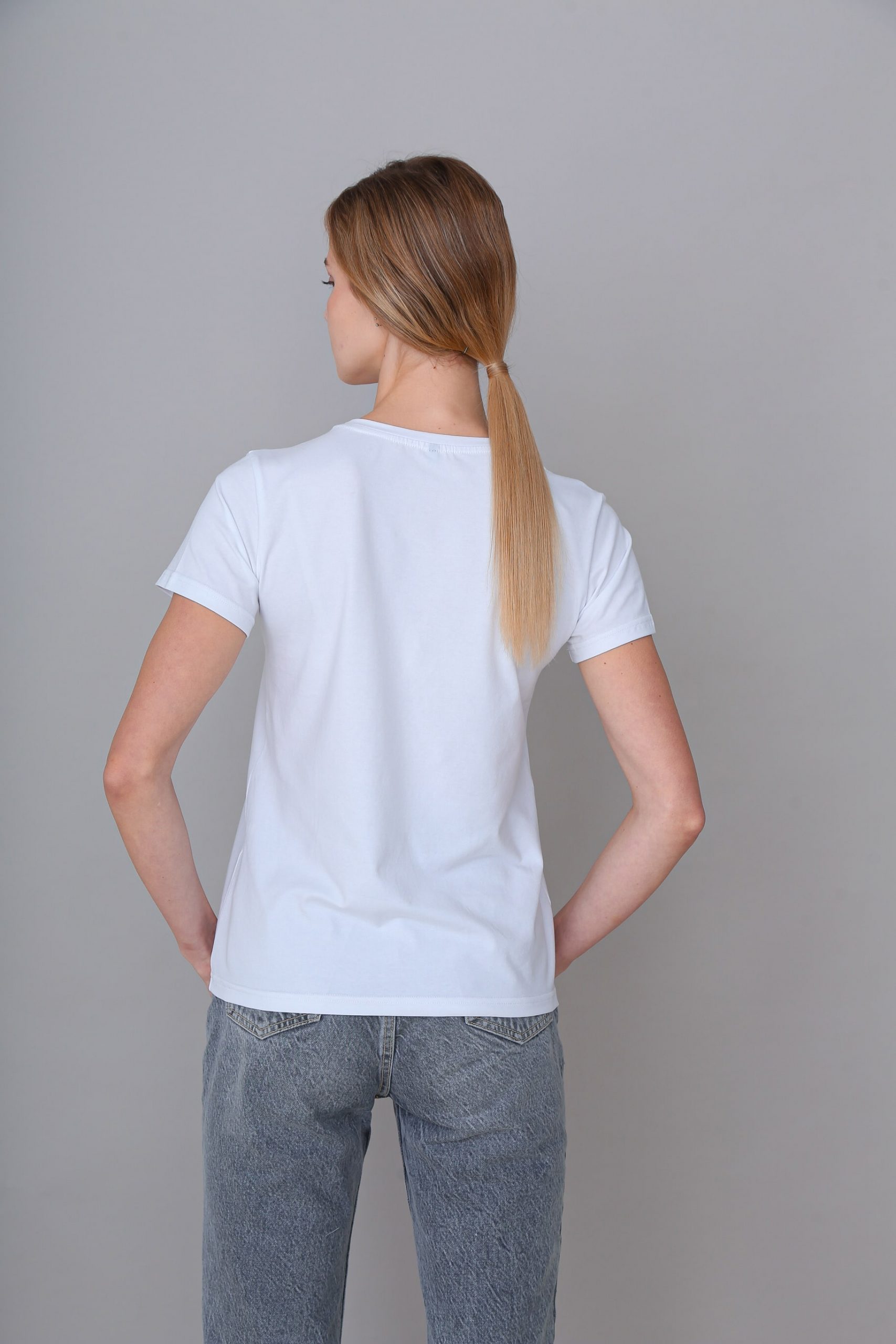 футболка женская стандарт белая