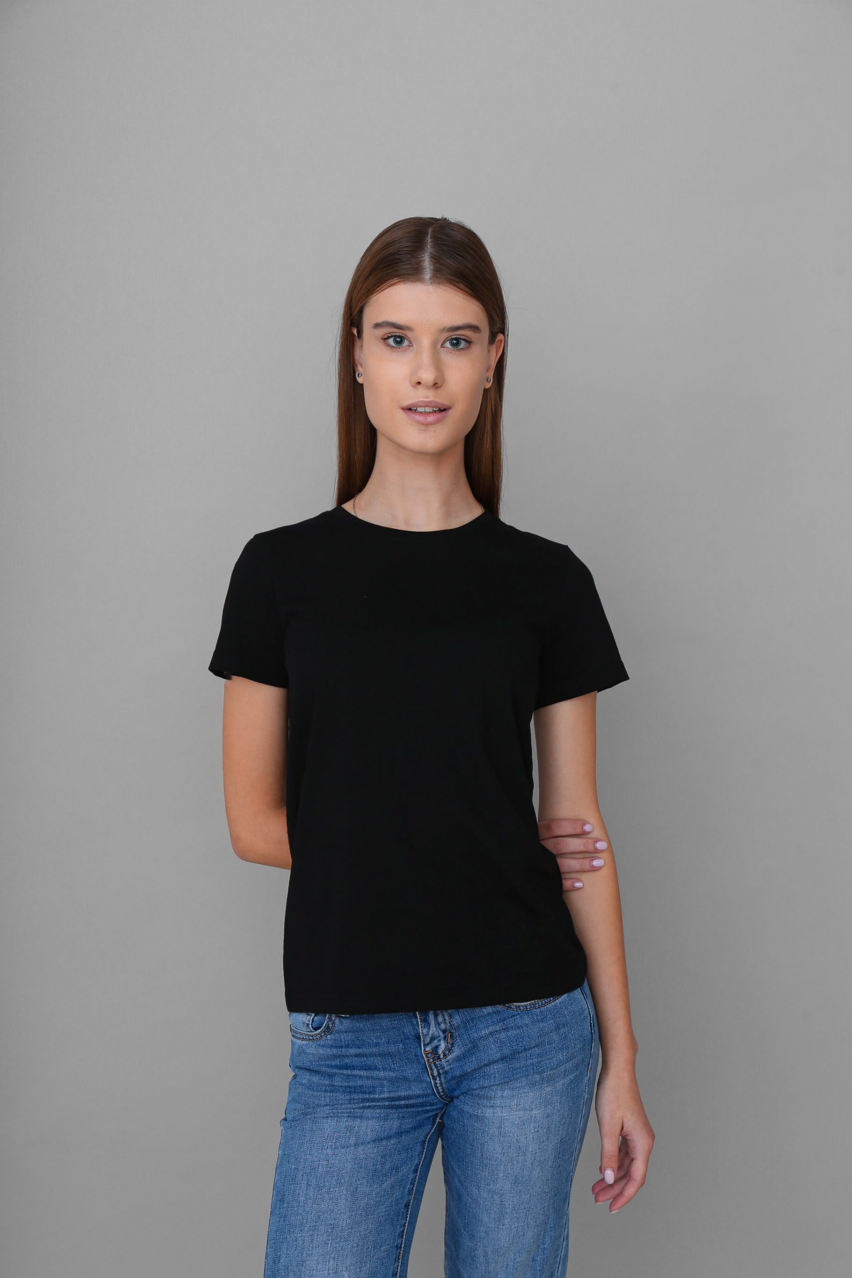 футболка женская стандарт черная