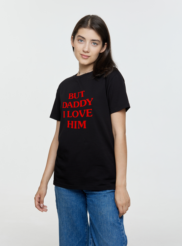 футболка базовая с лайкрой "daddy, I love him"