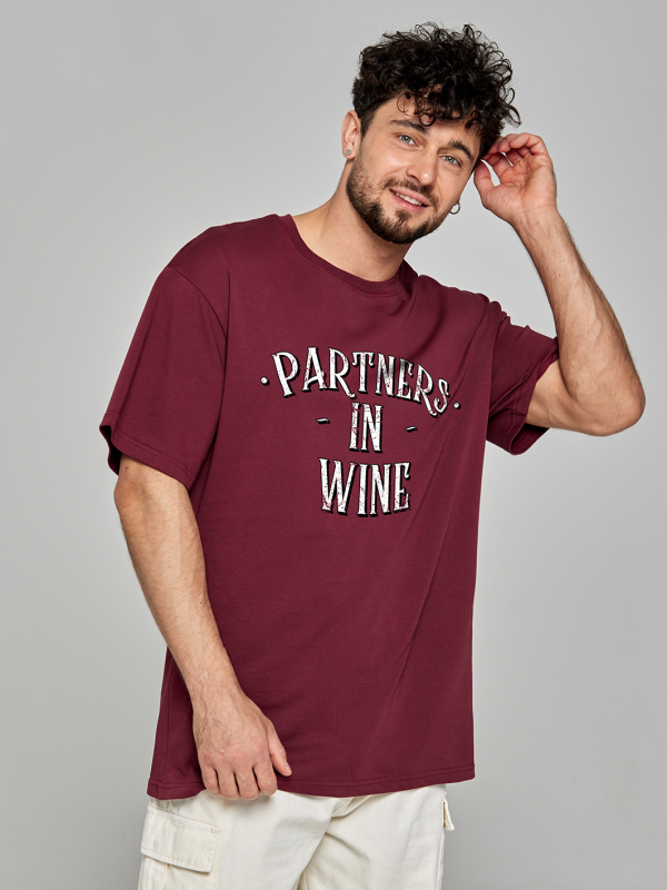 футболка оверсайз Partner in wine