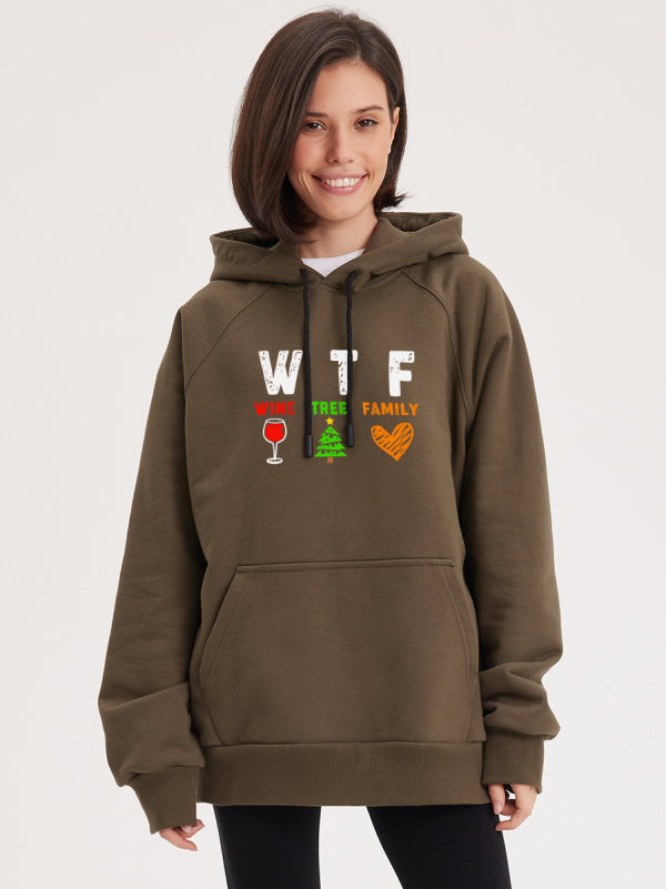 Толстовка оверсайз реглан новогодняя