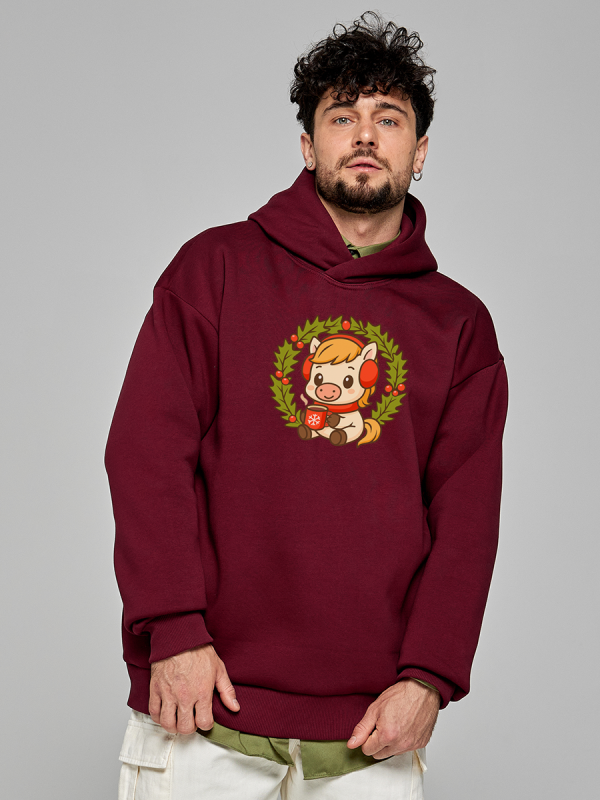 Толстовка с новогодним принтом