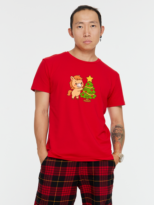 Футболка с новогодним принтом