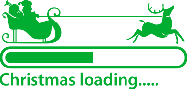 christmas loading green