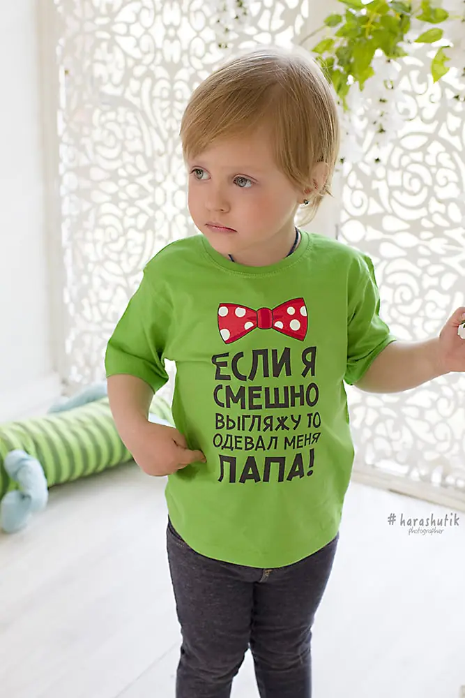 Заказать детскую футболку с принтом